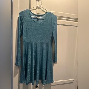 Nordstrom Shimmering Blue dress kids LX size 14